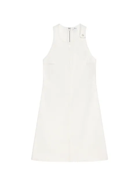 Courrèges denim A-line mini dress White 826DRO912DE0022