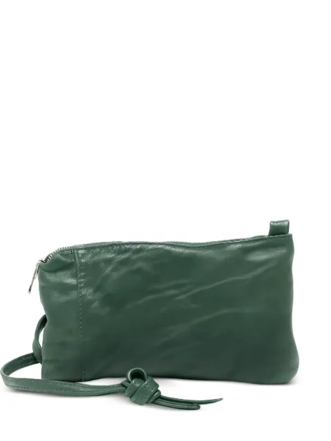 SOMMET Neck Pouch leather shoulder bag Green NECK