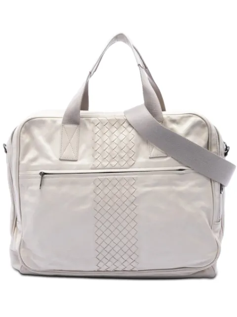 Bottega Veneta Pre-Owned 2012-2026 Intrecciato Trimmed Nappa business bag White EEPI3LIXT14GAJRO