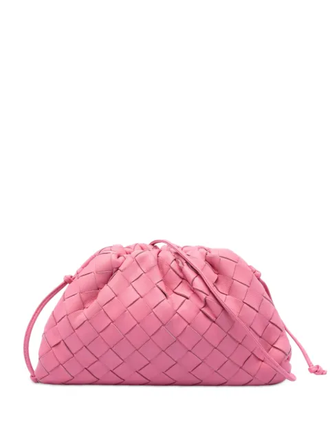 Bottega Veneta Pre-Owned 2012-2026 Nappa Intrecciato The Mini Pouch crossbody bag Pink 7364MTC5EKA7XB0C