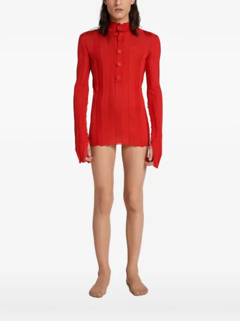 ROT ribbed silk sweater Red S23
