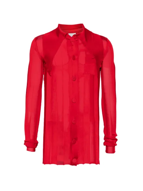 ROT The Queen ribbed-knit shirt Red S13