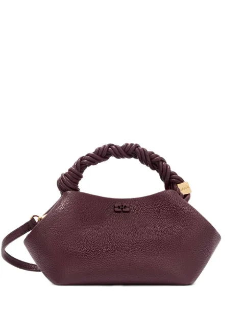 GANNI Bou braided shoulder bag Purple C2100051