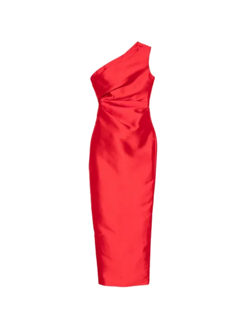 Solace London one-shoulder maxi dress Red OS37025
