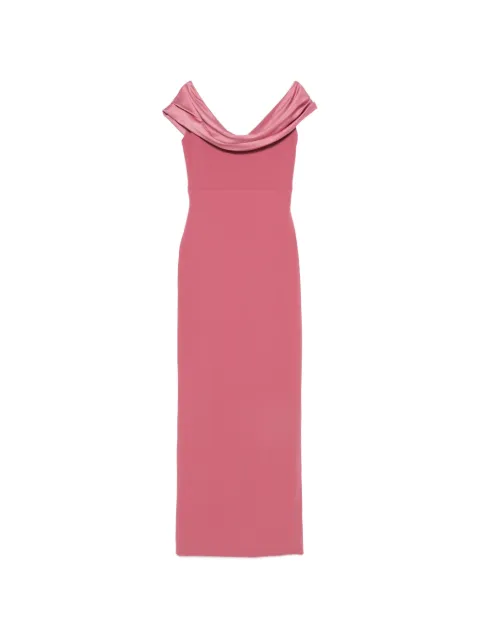 Solace London Adele off-shoulder maxi dress Pink OS48023