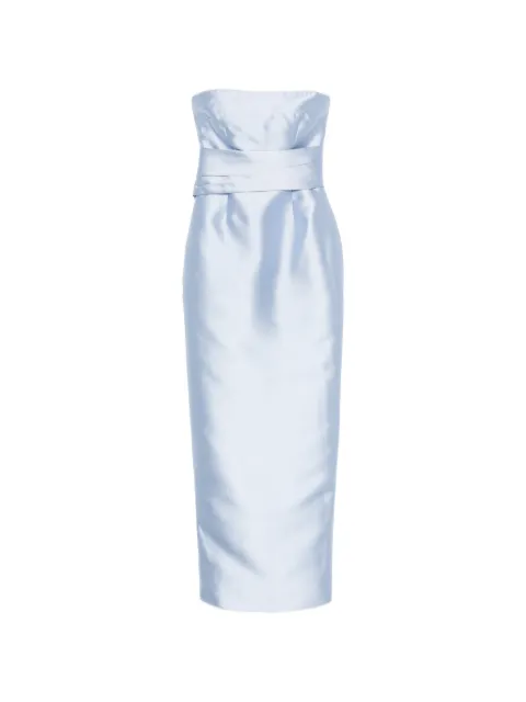 Solace London strapless maxi dress Blue OS48036