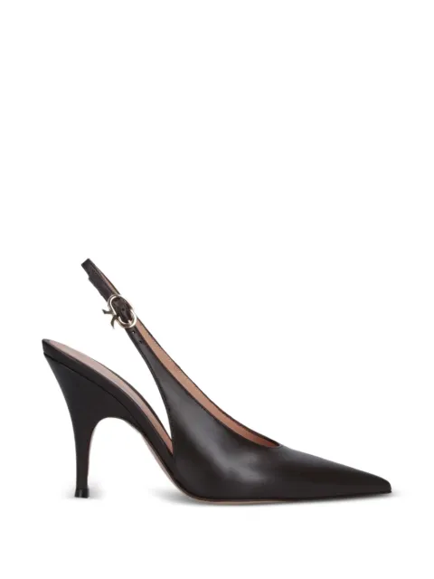 Gianvito Rossi Sofia 95 pointed-toe pumps Brown G9560595RICVIT