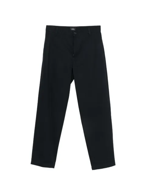 A.P.C. straight-leg cotton trousers Blue COHLCH08509