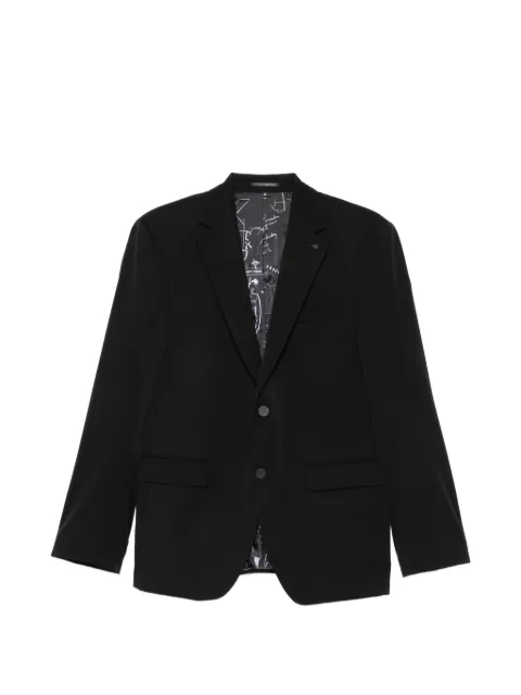 Karl Lagerfeld notched-lapels single-breasted blazer Black 15527410563093