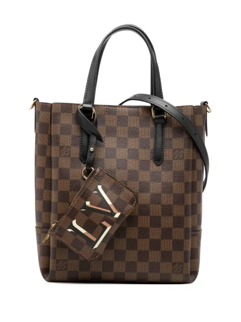 Louis Vuitton Pre-Owned 2020 Damier Ebene Belmont PM satchel Brown 2NX7YTAB6TWXLL7Q