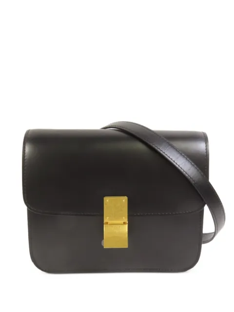 Celine Pre-Owned mini Classic Box leather shoulder bag Black MINICLASSICBOX