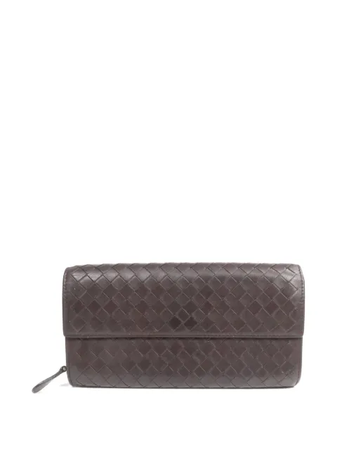 Bottega Veneta Pre-Owned Intrecciato wallet Brown LONGWALLET