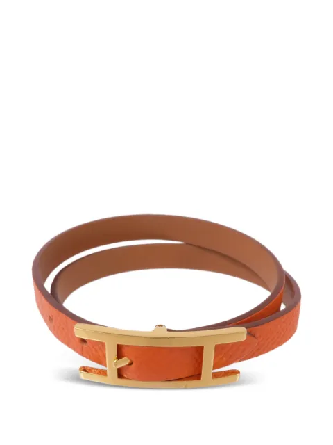 Hermès Pre-Owned Behapi Double Tour bracelet Orange BEHAPIDOUBLETOURBRACELET