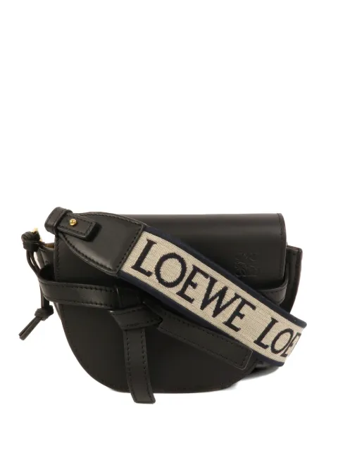 Loewe Pre-Owned Gate leather shoulder bag Black MINIGATE
