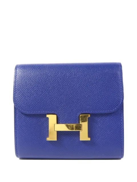 Hermès Pre-Owned Constance leather wallet Blue C7T