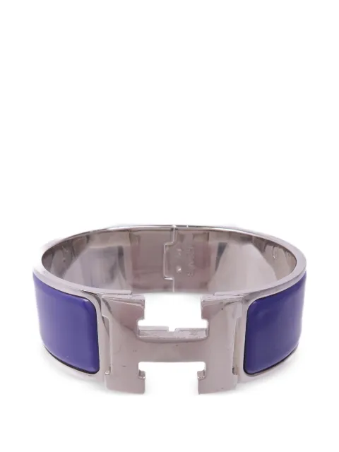 Hermès Pre-Owned Clic-Clac H enamel bracelet Silver CLICCLACH