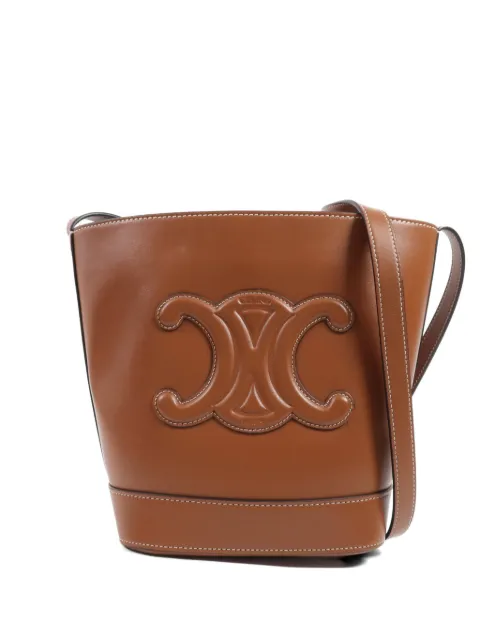 Celine Pre-Owned Cuir Triomphe bucket bag Brown CUIRTRIOMPHE