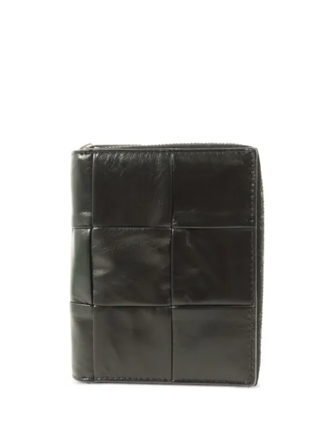 Bottega Veneta Pre-Owned Intrecciato zip-around wallet Black ZIPAROUND