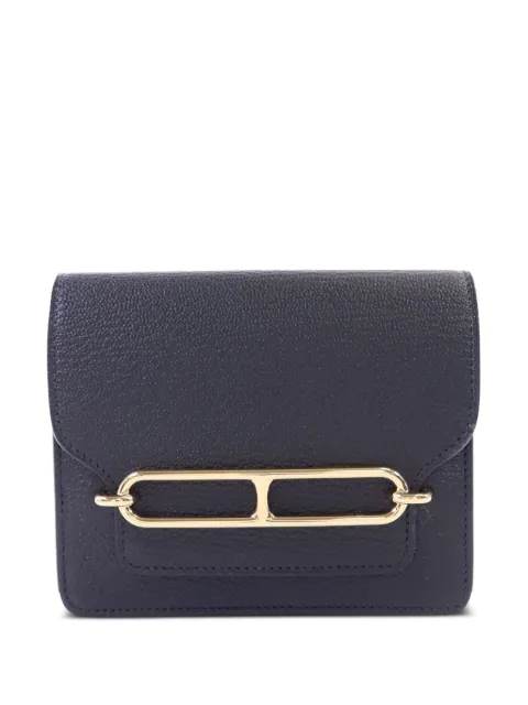 Hermès Pre-Owned 2023 Roulis Slim wallet Blue B89