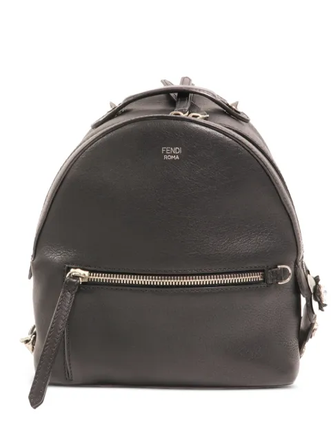 Fendi Pre-Owned Roma floral-embellished backpack Black 8BZ0387RL