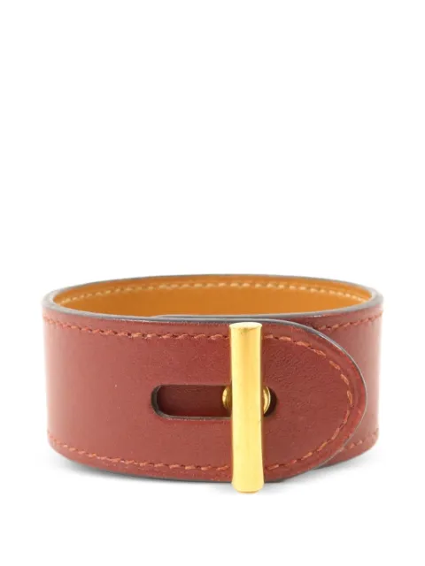 Hermès Pre-Owned Cuir Hydra leather bracelet Brown H066836CC55