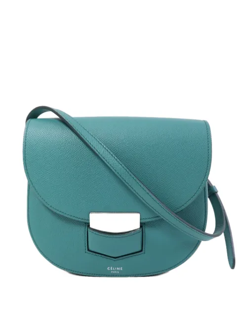 Celine Pre-Owned Trotteur shoulder bag Green TROTTEUR