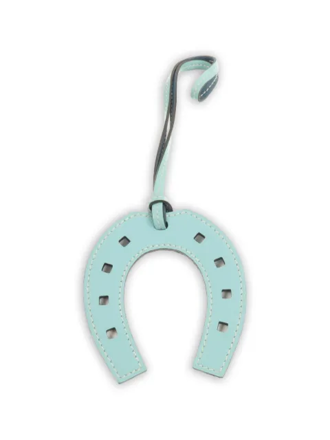 Hermès Pre-Owned Paddock Fer à Cheval calfskin horseshoe charm Blue PADDOCKHORSESHOE