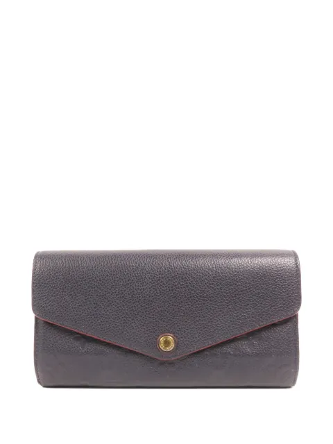 Louis Vuitton Pre-Owned Sarah long wallet Blue M62125