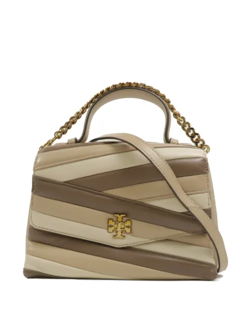 Tory Burch Kira Chevron leather shoulder bag Neutrals KIRACHEVRONCOLORBLOCK