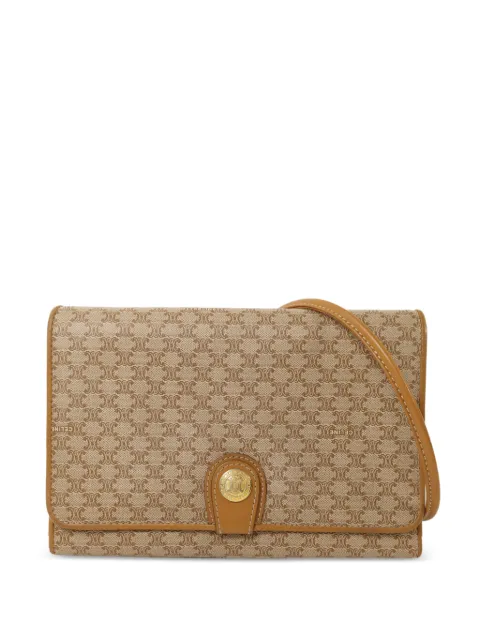 Celine Pre-Owned Macadam clutch bag Neutrals VINTAGEMACADAMSHOULDERBAG