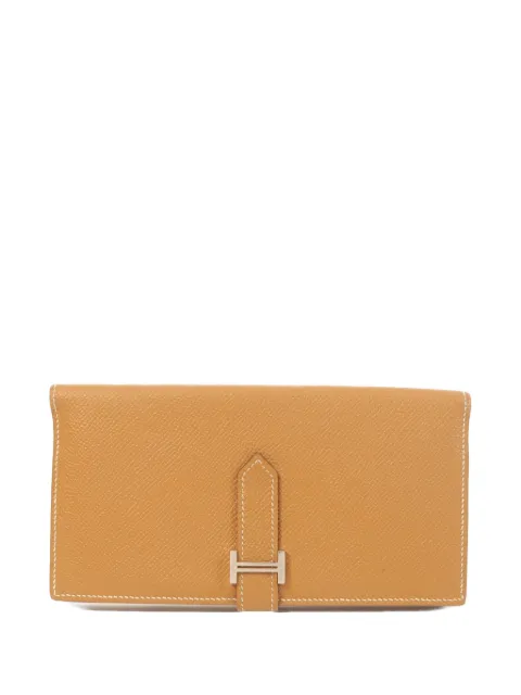Hermès Pre-Owned Bearn Epsom leather wallet Neutrals XGOLD
