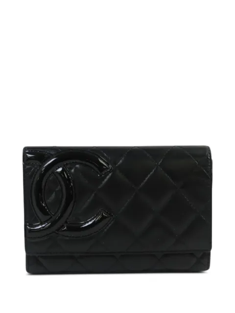 CHANEL Pre-Owned CC Cambon compact wallet Black CAMBONCOMPACTWALLET