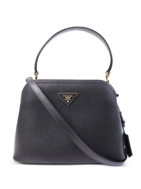 Prada Pre-Owned Saffiano leather shoulder bag Black 1BA282