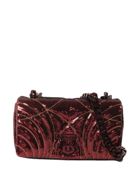 Burberry Pre-Owned small Lola sequin shoulder bag Red LOLASMALL