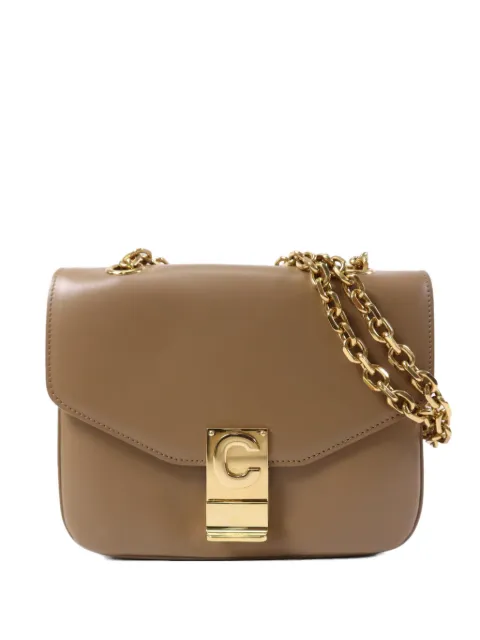 Celine Pre-Owned small C chain-strap calfskin shoulder bag Neutrals SMALLC