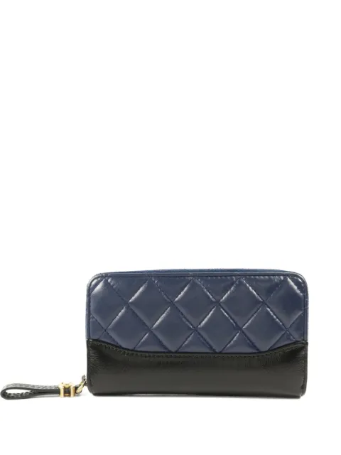 CHANEL Pre-Owned Gabrielle quilted wallet Blue GABRIELLEWALLET