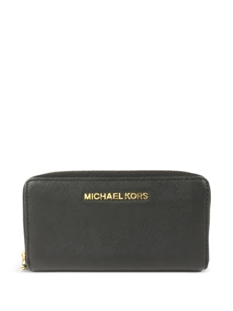 Michael Kors Vintage Saffiano leather wallet Black LONGWALLET