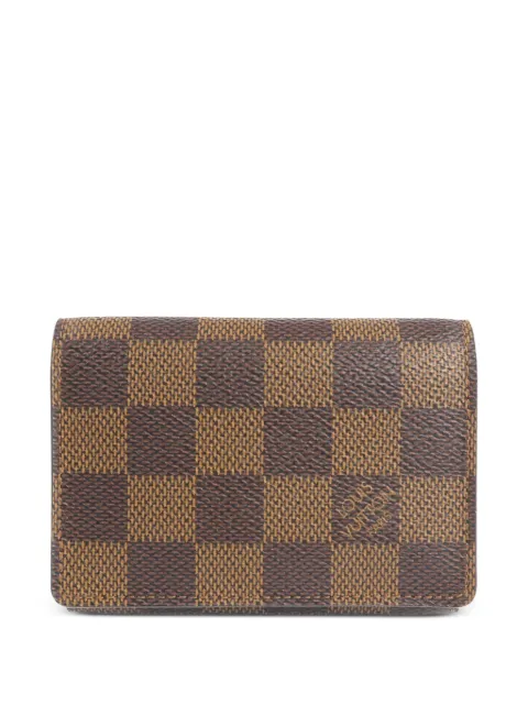 Louis Vuitton Pre-Owned Damier Ebene canvas cardholder Brown N62920