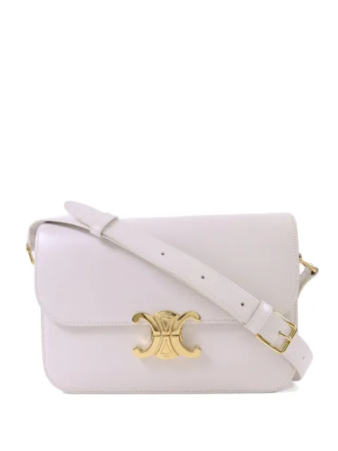 Celine Pre-Owned Teen Triomphe shoulder bag White TEENTRIOMHE