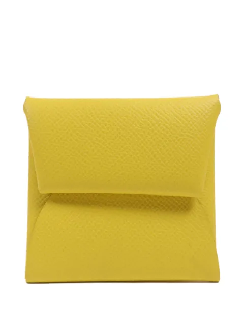 Hermès Pre-Owned 2018 Bastia Epsom-leather wallet Yellow DX311