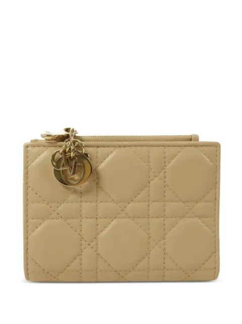 Christian Dior Pre-Owned Lady Dior Dahlia wallet Neutrals S6037ONMJM51U
