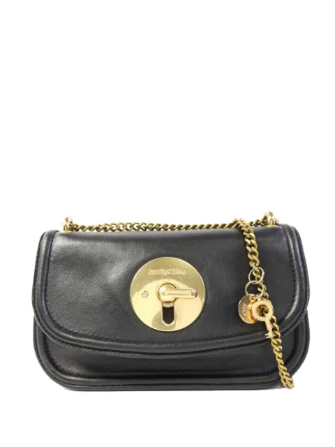 See By Chloé Vintage chain-link turn-lock shoulder bag Black BK