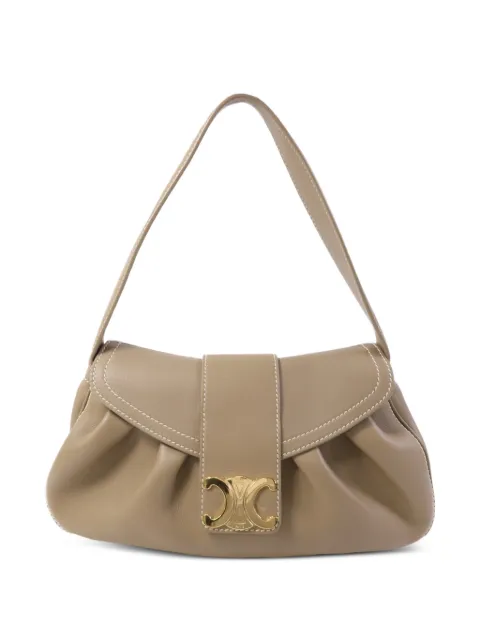 Celine Pre-Owned medium Polly Triomphe shoulder bag Neutrals 115633FDU