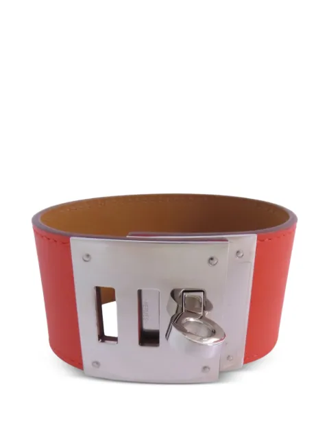 Hermès Pre-Owned 2014 Kelly Dog leather bracelet Orange RORANGE