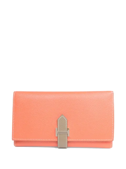 Hermès Pre-Owned 2012 Epsom Bearn tri-fold wallet Orange PQ518PHW