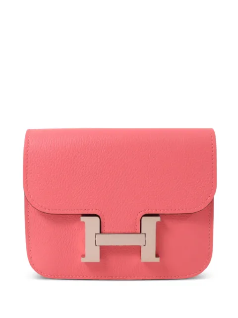 Hermès Pre-Owned Evercolor Constance belt bag Pink B8W