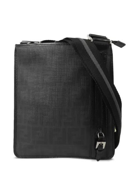 Fendi Pre-Owned Zucca messenger bag Black 7VA204BOW