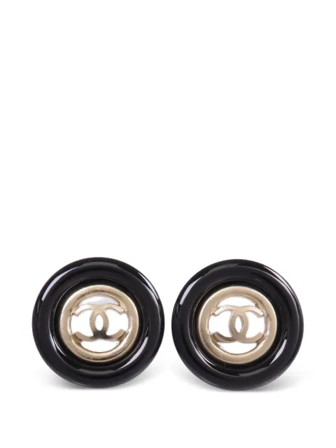 CHANEL Pre-Owned CC logo earrings Gold EARRING