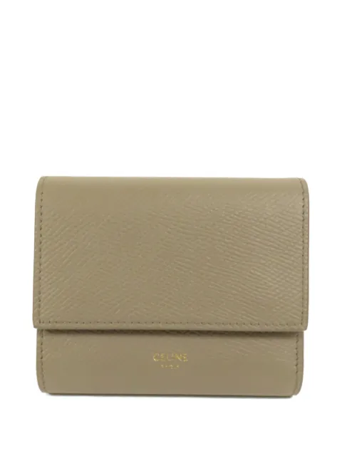 Celine Pre-Owned grainy leather wallet Neutrals WALLET