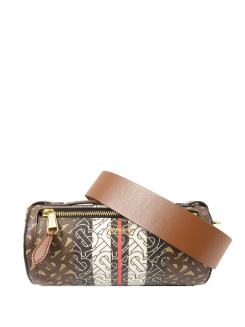 Burberry Pre-Owned monogram-pattern shoulder bag Brown MONGRAMSTRIPE